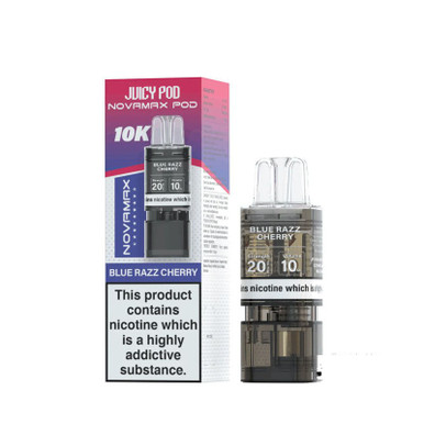 Juicy Pod Novamax 10K Blue Razz Cherrry — buy online at Best UK Wholesaler