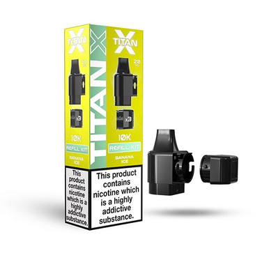 Titan X Prefilled Pods Banana Ice — buy online at Best UK Wholesaler