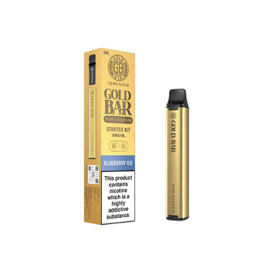 Gold Bar Pod System Prefilled Blueberry Ice 20mg — buy online at Best UK Wholesaler