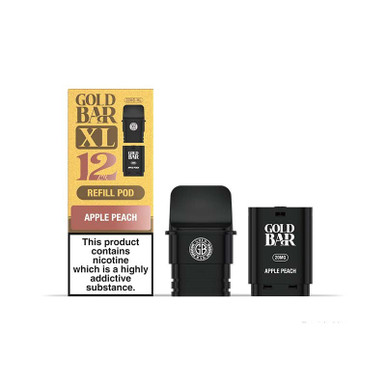 Gold Bar XL Replacement Refill Pods Apple Peach 20mg — buy online at Best UK Wholesaler