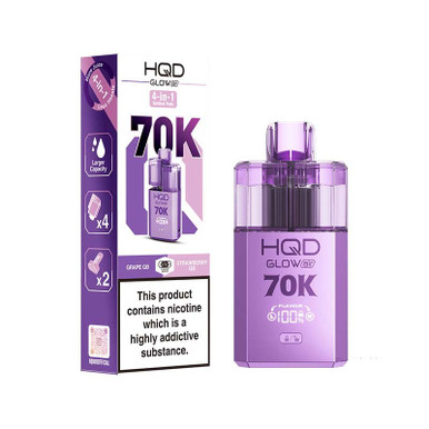 HQD Glow Air 70K Prefilled Pod Kit Grape GB-Strawberry GB 20mg — buy online at Best UK Wholesaler