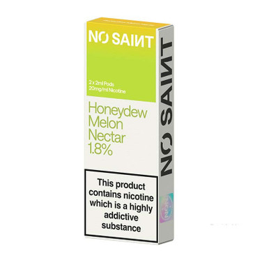 NO SAINT Prefilled Pods Honeydew Melon Nectar 18mg — buy online at Best UK Wholesaler