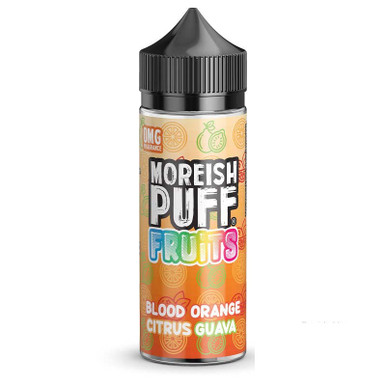 Moreish Puff Fruits 100ml Blood Orange Citrus Guava Fruits 100ml — buy online at Best UK Wholesaler