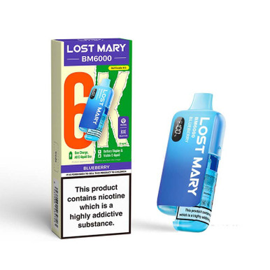 Lost Mary BM6000 Refillable Kit 12ml Acai Berry Blueberry 20mg — buy online at Best UK Wholesaler