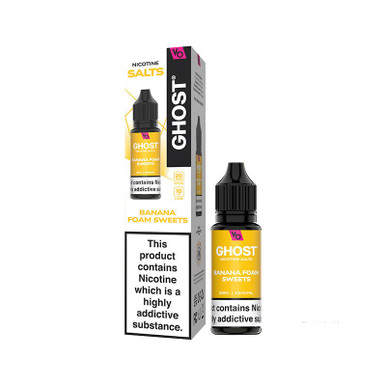 Vapes Bars Ghost Banana Foam Sweets 10mg — buy online at Best UK Wholesaler