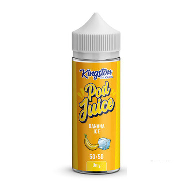 Kingston Pod Juice 50/50 100ml Banana Ice 100ml — buy online at Best UK Wholesaler
