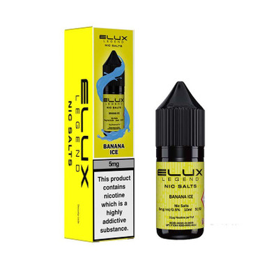 Elux Legend Nic Salt 10ml Banana Ice 5mg — buy online at Best UK Wholesaler