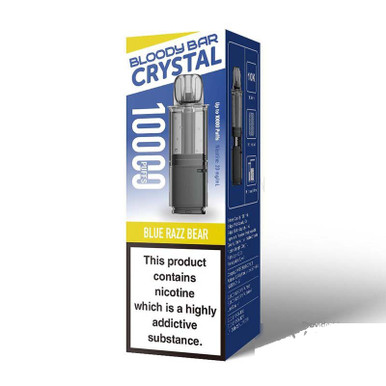Bloody Bar Crystal 10K Prefilled Pods Blue Razz Bear 20mg — buy online at Best UK Wholesaler