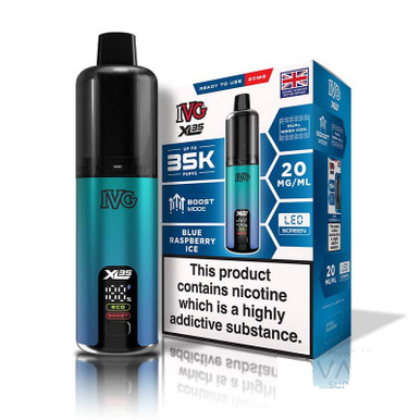 IVG XL 35K Prefilled Pod Kit Blue Raspberry Ice 20mg — buy online at Best UK Wholesaler