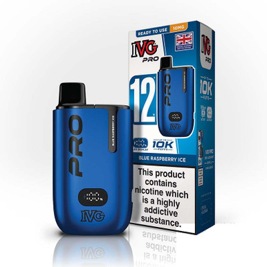 IVG Pro 12 Prefilled Pod Kit Blue Raspberry Ice 10mg — buy online at Best UK Wholesaler