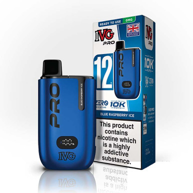 IVG Pro 12 Prefilled Pod Kit Blue Raspberry Ice 0mg — buy online at Best UK Wholesaler