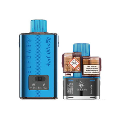 ELFBAR 4 in 1 Ultra50 Prefilled Pod Kit Berry Edition 20mg — buy online at Best UK Wholesaler