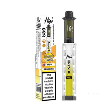 Higo Krystal Pro 600 Prefilled Pod Kit Banana Ice 20mg — buy online at Best UK Wholesaler