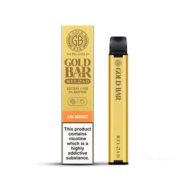Gold Bar Reload Prefilled Pod Kit 24K Mango 20mg — buy online at Best UK Wholesaler
