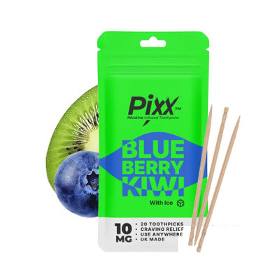 Pixx Nicotine Infused Toothpicks Blueberry Kiwi 10mg — buy online at Best UK Wholesaler