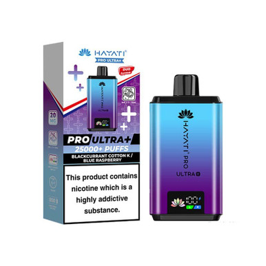 Hayati Pro + 25K Prefilled Pod Kit Blackcurrant Cotton K - Blue Raspberry 20mg — buy online at Best UK Wholesaler