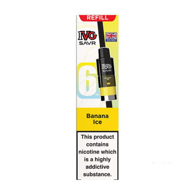 IVG SAVR Prefilled Pods Banana Ice 20mg — buy online at Best UK Wholesaler