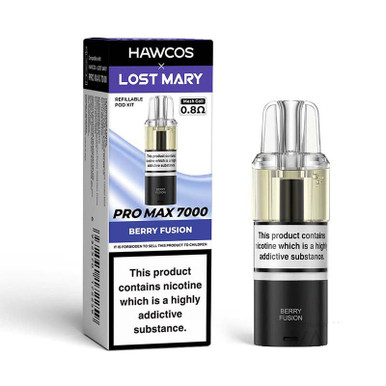 HAWCOS x Lost Mary Pro 7000 Replaceable Pods Berry Fusion 20mg — buy online at Best UK Wholesaler