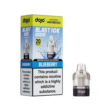 Vaporesso Dojo Blast 10K Prefilled Pods Blueberry 20mg — buy online at Best UK Wholesaler