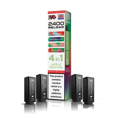 IVG 2400 4 In 1 Reload Pods 8ml Apple Edition 20mg — buy online at Best UK Wholesaler