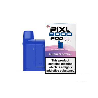 PIXL 8K Prefilled Pod 12ml Blue Razz Cotton 20mg — buy online at Best UK Wholesaler