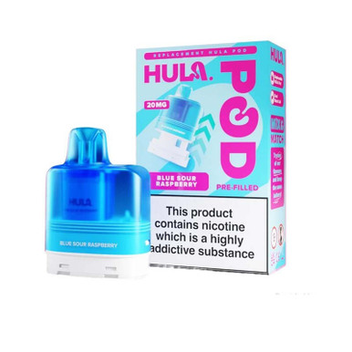 HULA Prefilled Pods Blue Sour Raspberry 20mg — buy online at Best UK Wholesaler