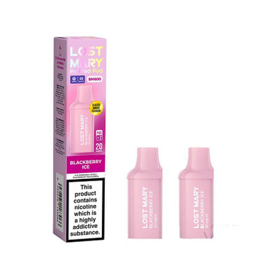Lost Mary BM600 Prefilled Pods 2 Pack 4ml Blackberry Ice 20mg — buy online at Best UK Wholesaler