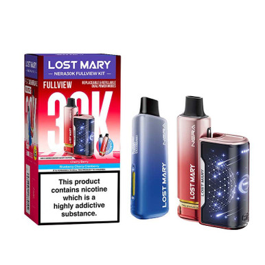 Lost Mary Nera 30K Fullview Big Puff Device Cherry Berry Edition 20mg — buy online at Best UK Wholesaler