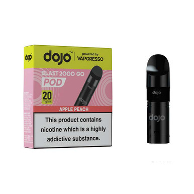 Vaporesso Dojo Blast 2000 Go Prefilled Pods Apple Peach 20mg — buy online at Best UK Wholesaler