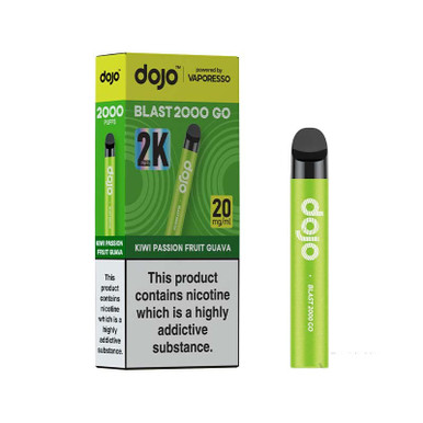 Vaporesso Dojo Blast 2000 Go Prefilled Pod Kit Kiwi Passion Fruit Guava 20mg — buy online at Best UK Wholesaler