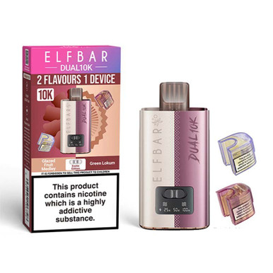 Elf Bar Dual 10K Legal Big Puff Device Exotic Edition 20mg — buy online at Best UK Wholesaler