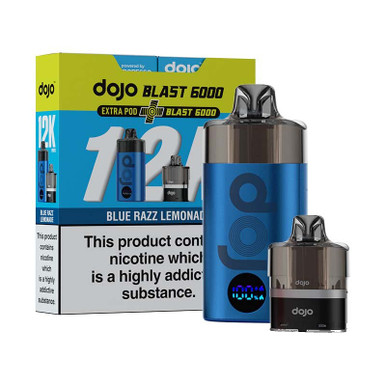 Vaporesso Dojo Blast 12K Bundle (1 x 2ml Pod & 2 x 10ml E liquid) Blue Razz Lemonade 10mg — buy online at Best UK Wholesaler