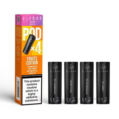 Elf Bar 4 in 1 Prefilled Pods 4 Pack Fruits Edition 20mg — buy online at Best UK Wholesaler