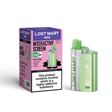 Lost Mary 4 in 1 Prefilled Pod Kit Apple Edition 20mg — buy online at Best UK Wholesaler