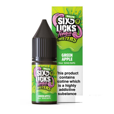 Six Licks Tongue Twisters Green Apple 10mg — buy online at Best UK Wholesaler