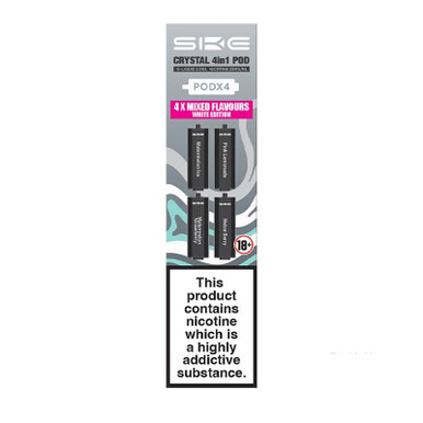 SKE Crystal 4 in 1 2400 Mixed Flavour Prefilled Pods White Edition 20mg — buy online at Best UK Wholesaler