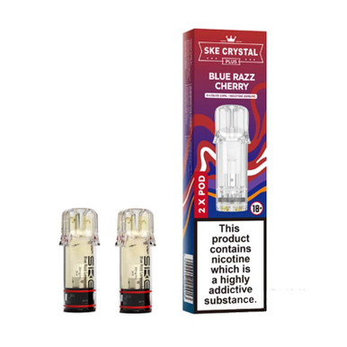 SKE Crystal Plus Prefilled Pods 2 Pack Blue Razz Cherry 20mg — buy online at Best UK Wholesaler