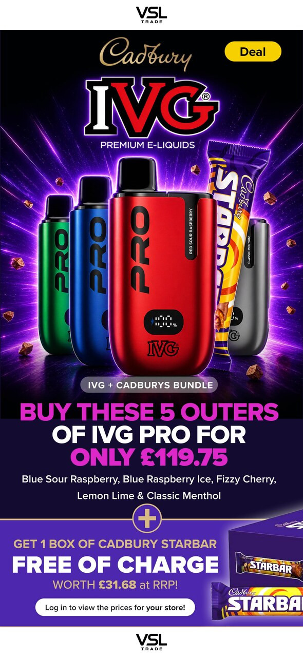 IVG/Starbar Bundle — buy online at Best UK Wholesaler