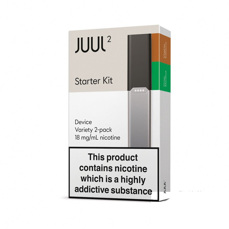 JUUL 2 Starter Kit with Virginina Tobacco & Crisp Menthol Pods — buy online at Best UK Wholesaler