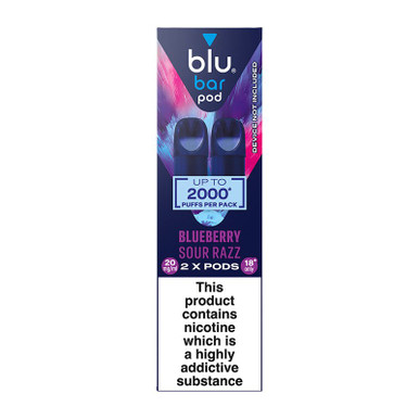 Blu Bar Pod Prefilled Pods 2 Pack (Outer of 6) Apple 20mg — buy online at Best UK Wholesaler