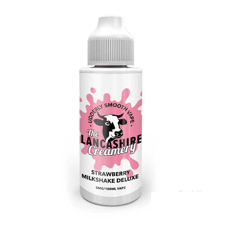 The Lancashire Creamery Strawberry Milkshake Deluxe 100ml — buy online at Best UK Wholesaler