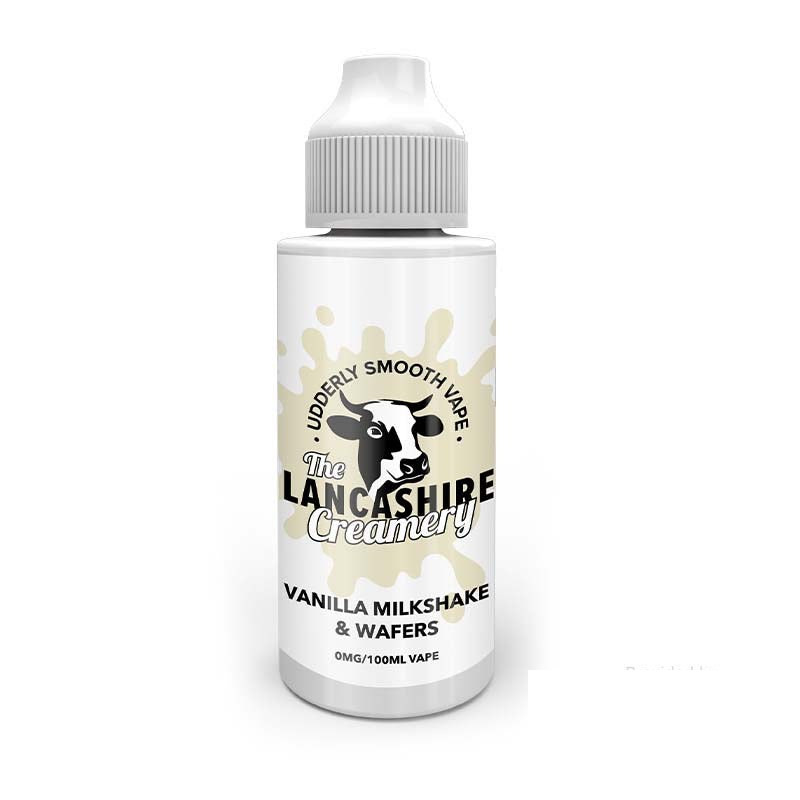 The Lancashire Creamery Vanilla Milkshake and Wafers 100ml — buy online at Best UK Wholesaler