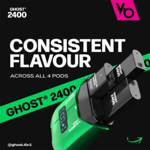 Ghost 2400 Disposable Vape consistent flavour