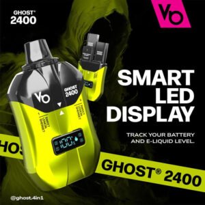 Ghost 2400 Disposable Vape smart led display